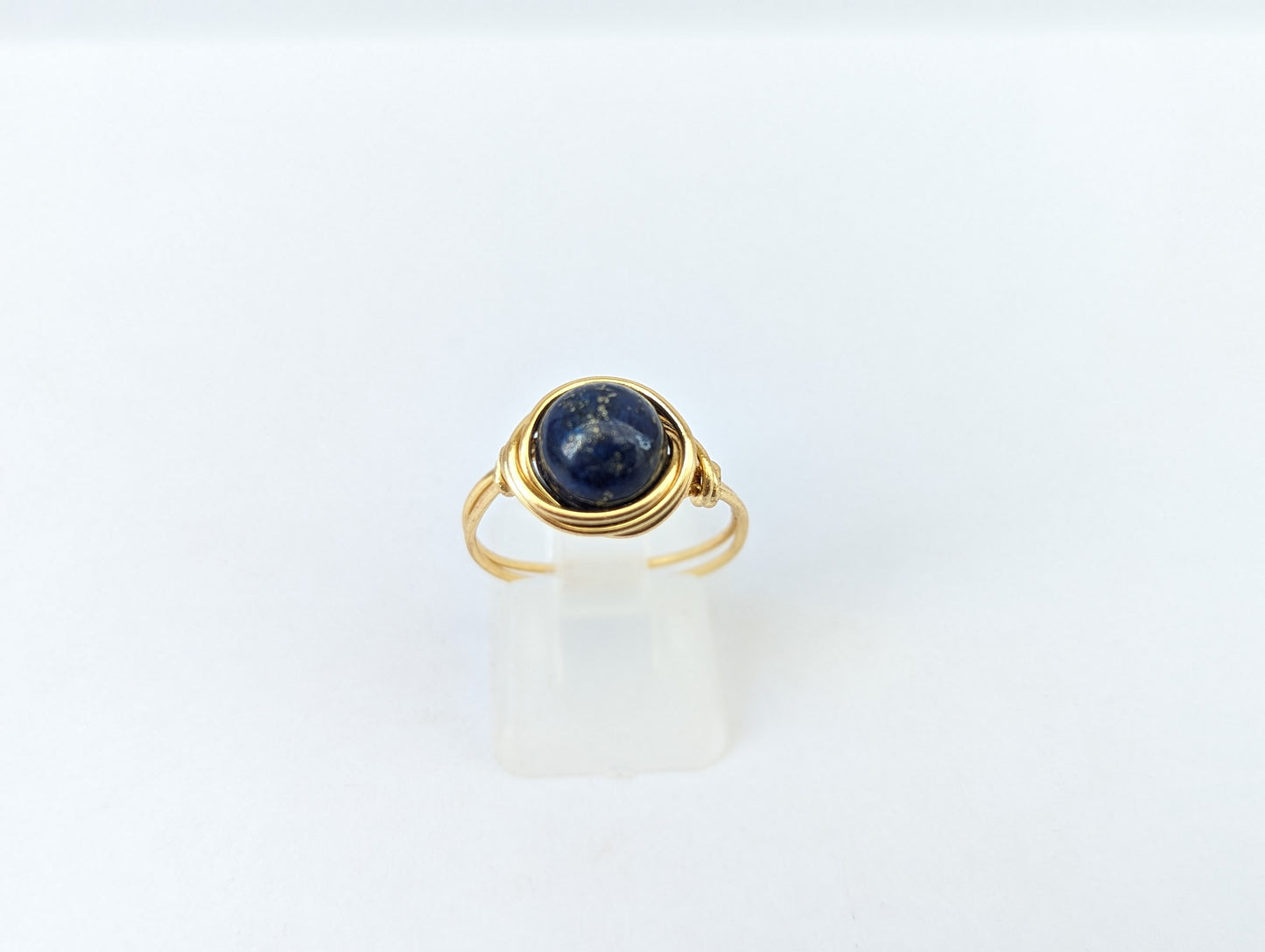 Anello in Ottone con Lapislazzuli (su misura)