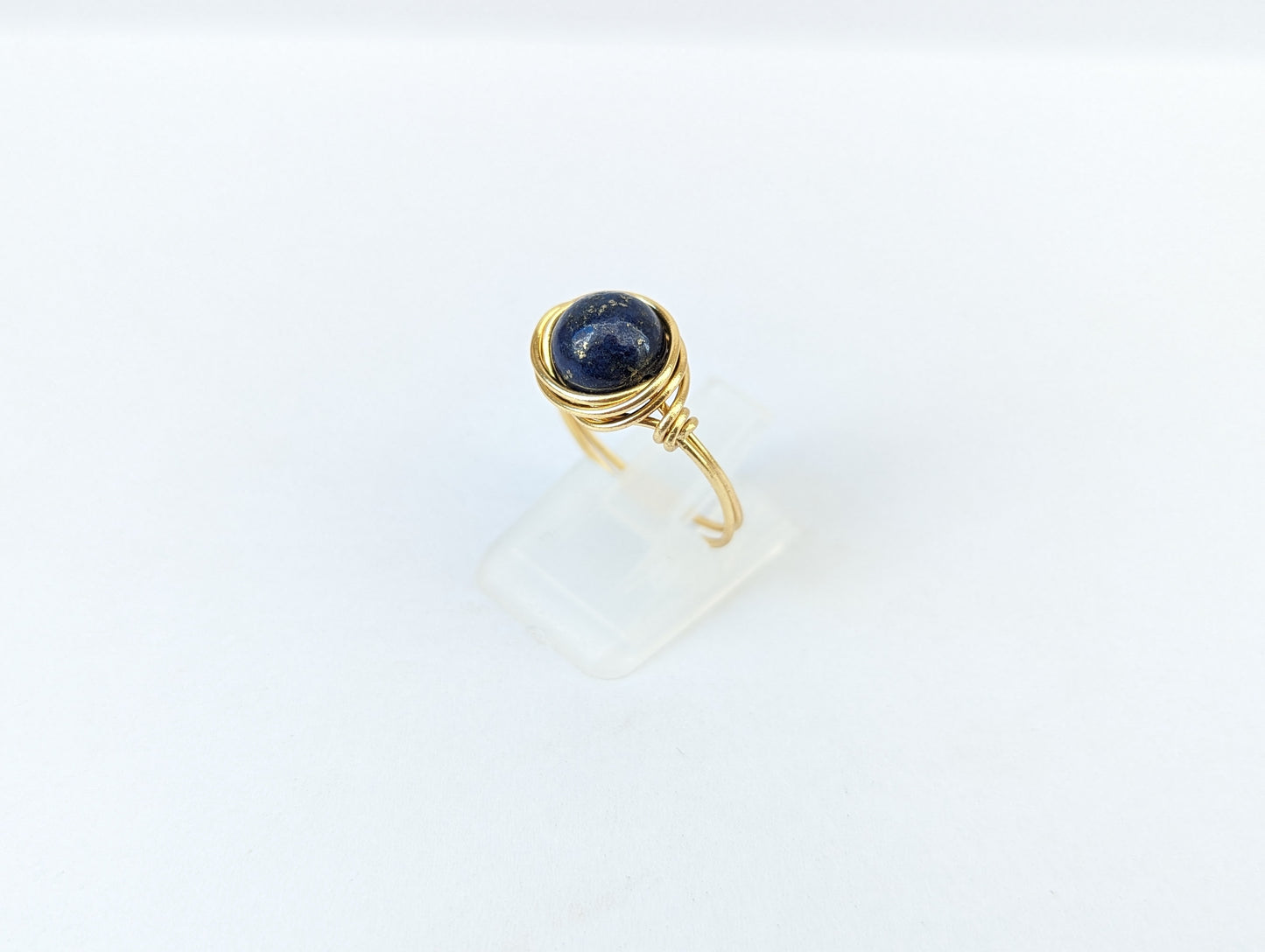 Anello in Ottone con Lapislazzuli (su misura)